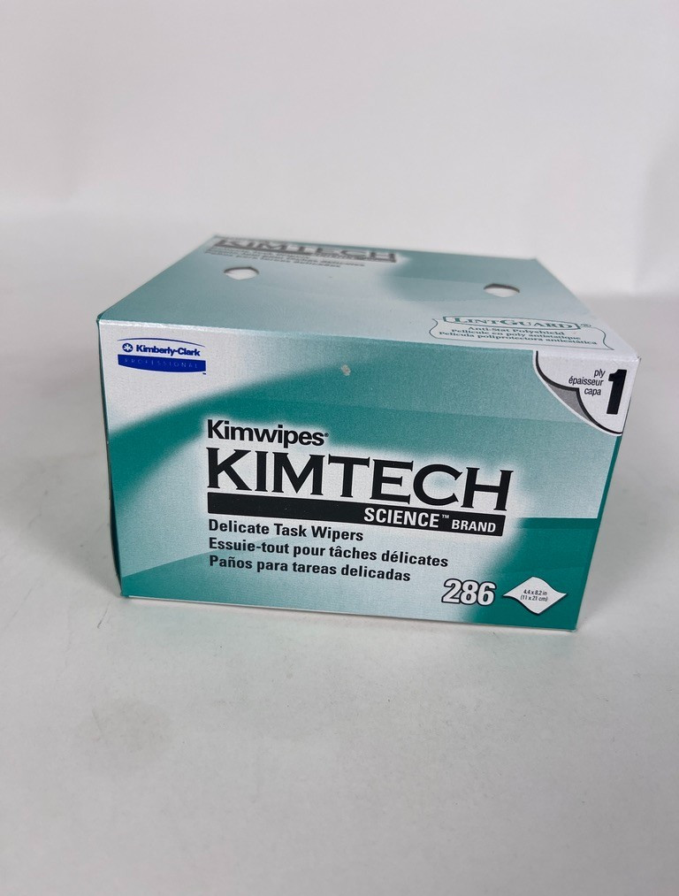 Kimtech Kimwipes Delicate Task Wipers 286 Sheets 34155 1 Box or Case of 60 Boxes