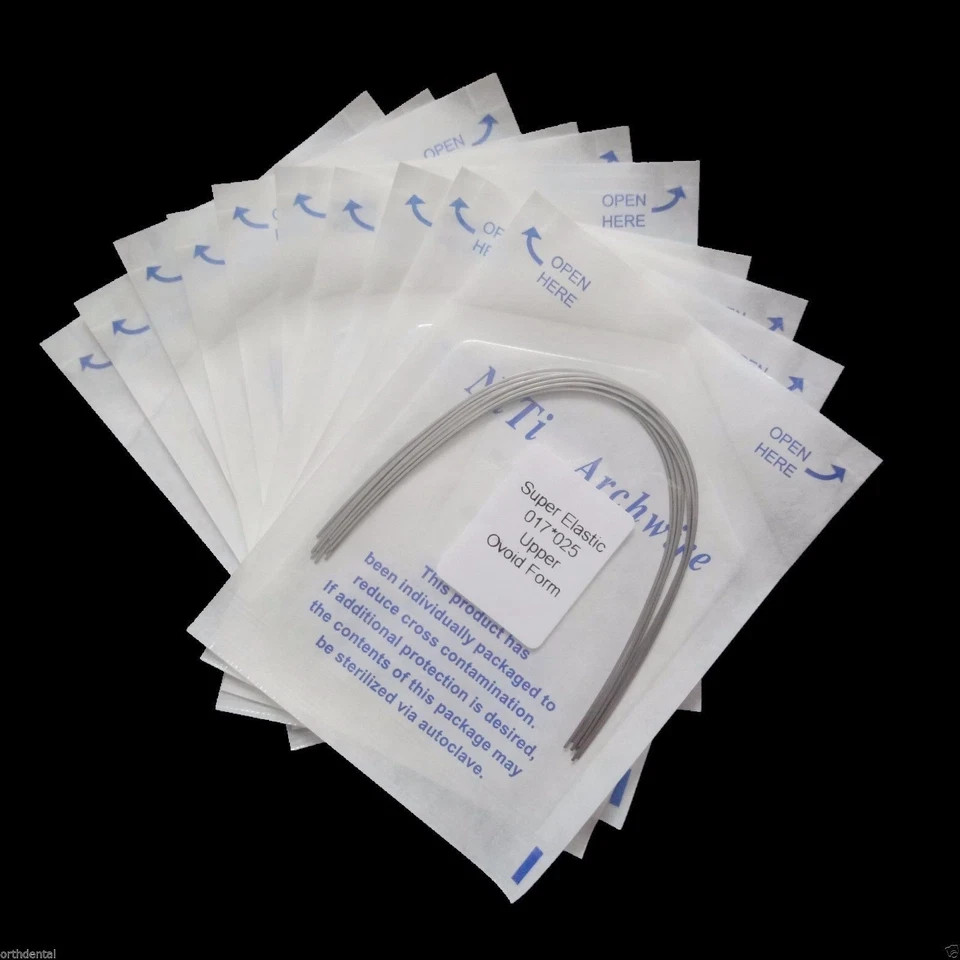 Dental Upper+Lower *025 Orthodontic Super Elastic Niti Rectangular Arch Wire