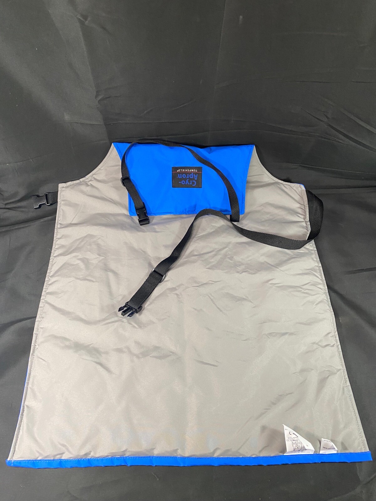 TEMPSHIELD 36in/91.4cm Length Cryo-Apron For Dry Ice Handling Blue CA36