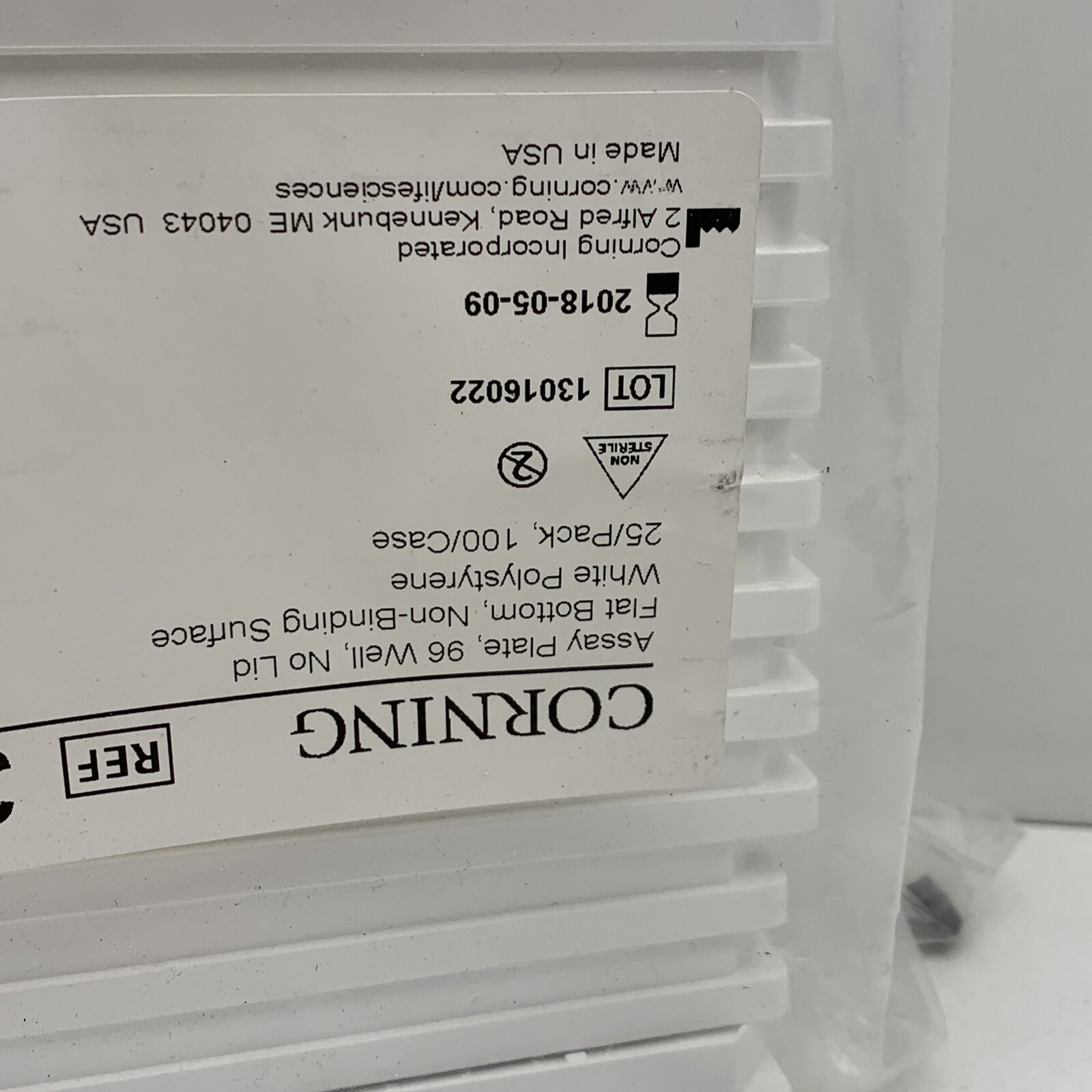 Lot of (22) Corning 3600 Polystyrene Assay Flat Bottom Plate 96-Well, EXPIRED