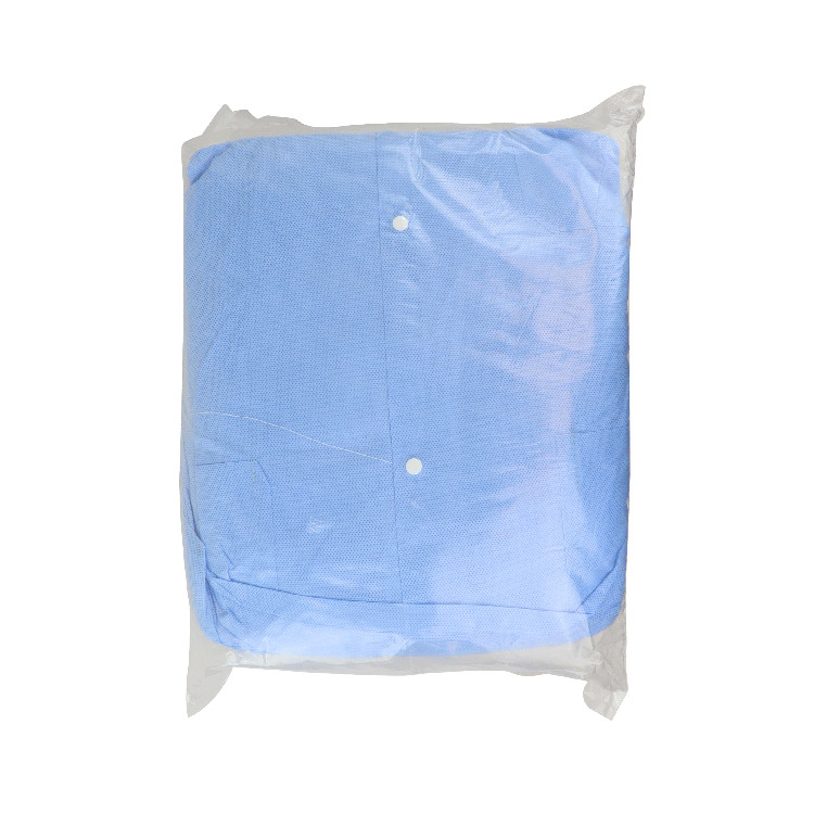 Large Dental/ Medical Disposable Lab Coats Knee Length 10 pcs Blue Alpine