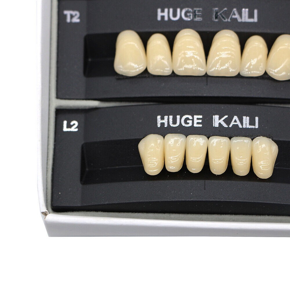 1 Set 112Pcs/Pack HUGE KAILI A2 Dental Synthetic Polymer Resin Teeth T2 L2 30 A2