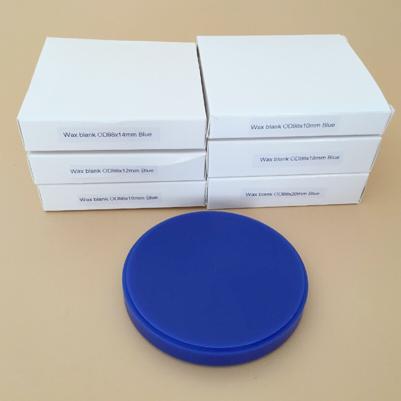 98mm Dental Wieland System Wax Disc Blocks for Dental Lab CAD/CAM – 10Pcs