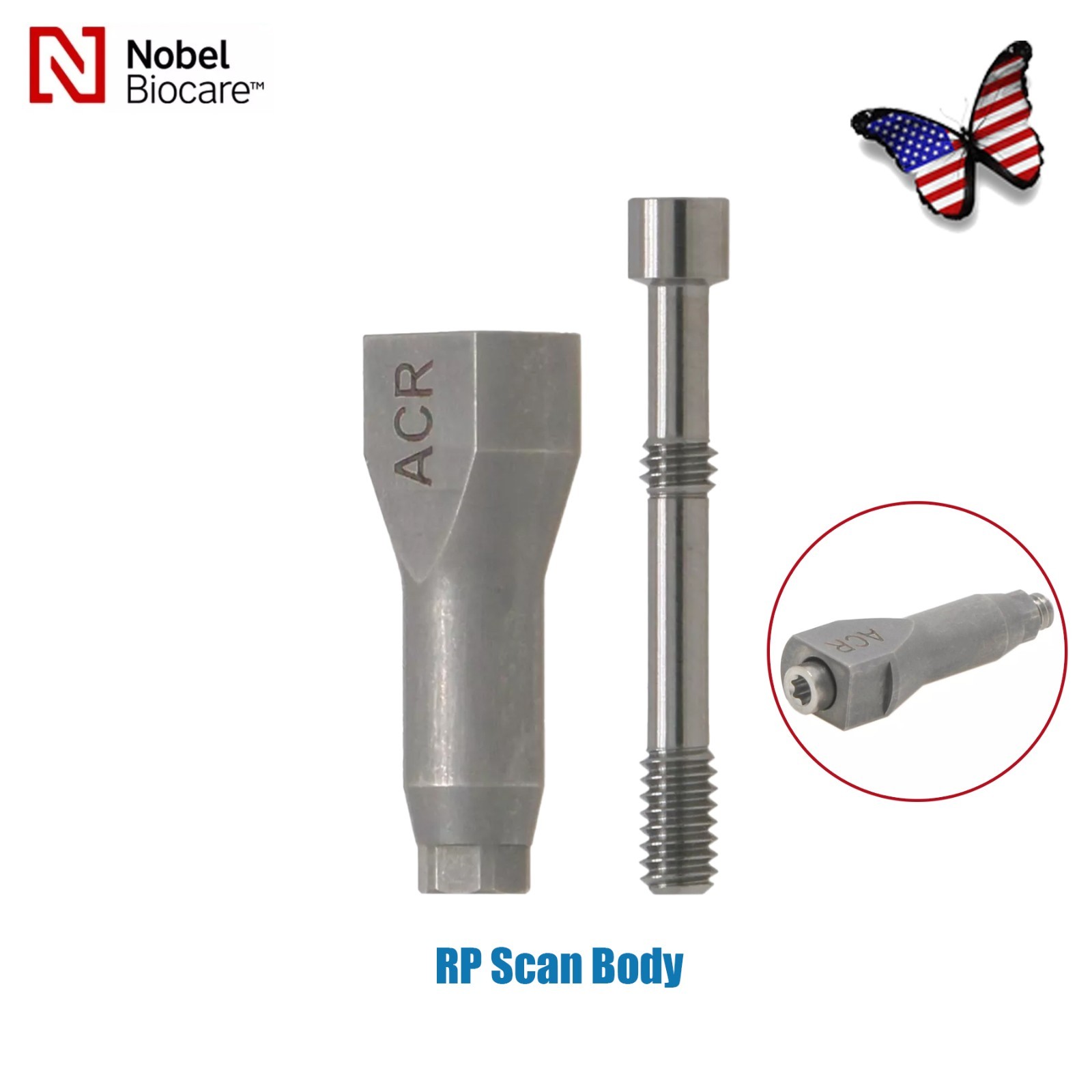 Dentaltech Closed/Open Tray Impression Copings Nobel Biocare Implant Compatible