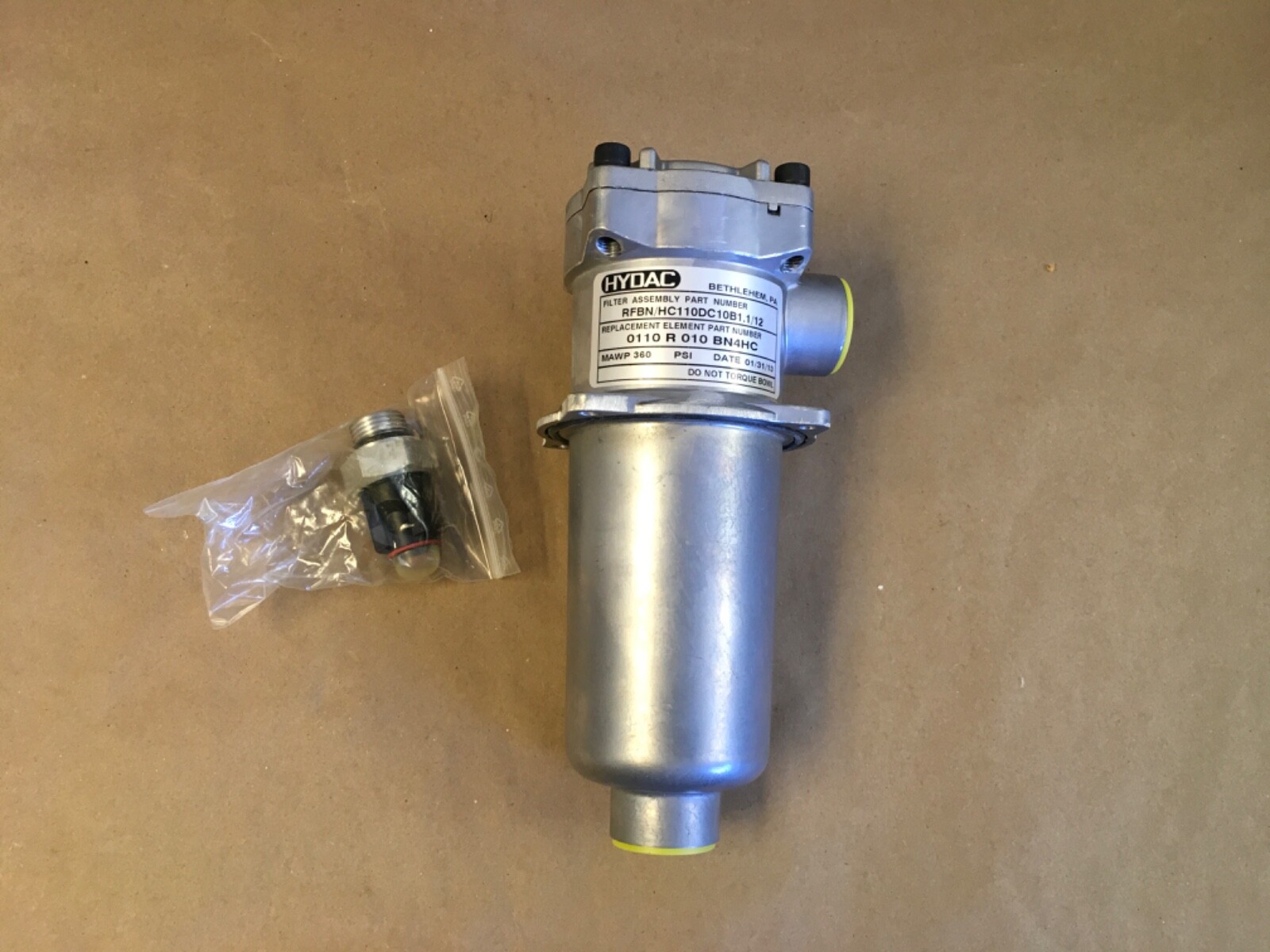 Hydac RFBN/HC110DC10B1.1/12 Filter Housing Assembly (KB)