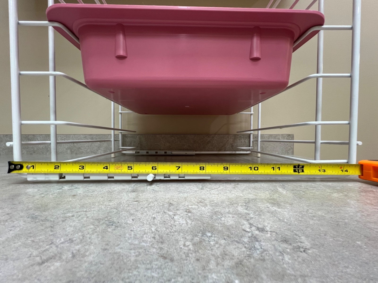 ZIRC Dental Tub tray rack, Mini tray Rack, one new mauve tub