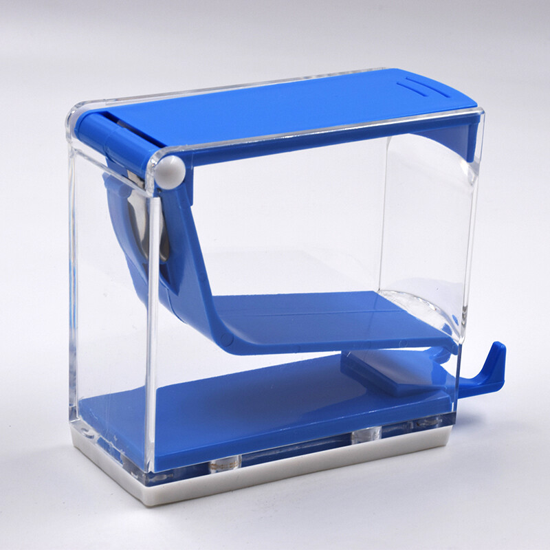 Dental Plastic Blue High Quality Cotton Roll Press Type Dispenser Equipment Case