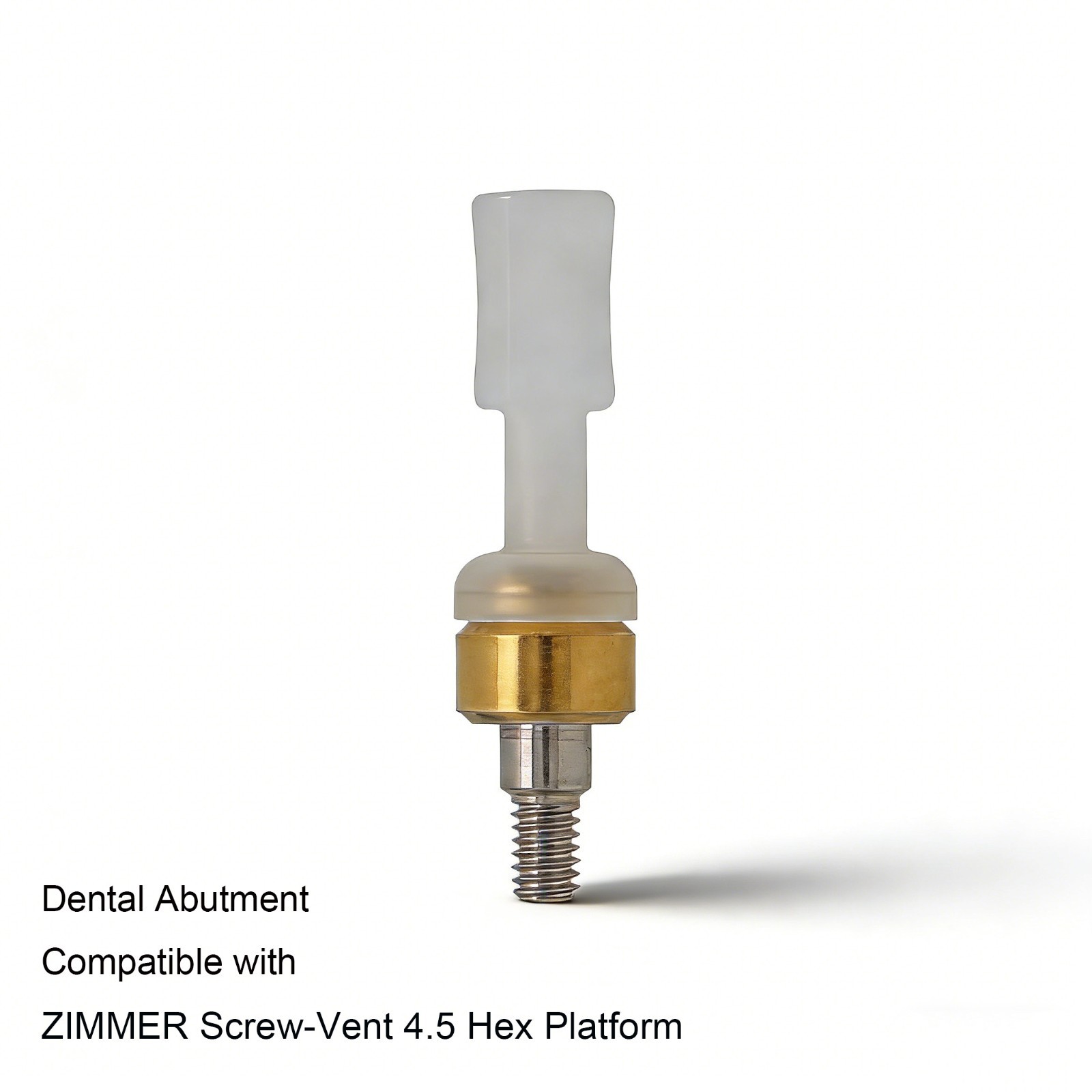 Overdenture abutment ZIMMER TSV 4.5mm Inter Hex platform zest locator system fit