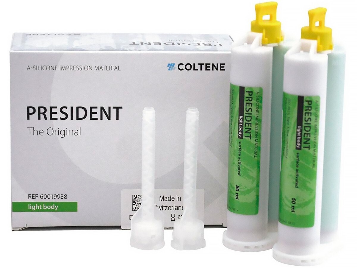 Coltene PRESIDENT Original Light Body A Silicone Based Dental Impression Materia