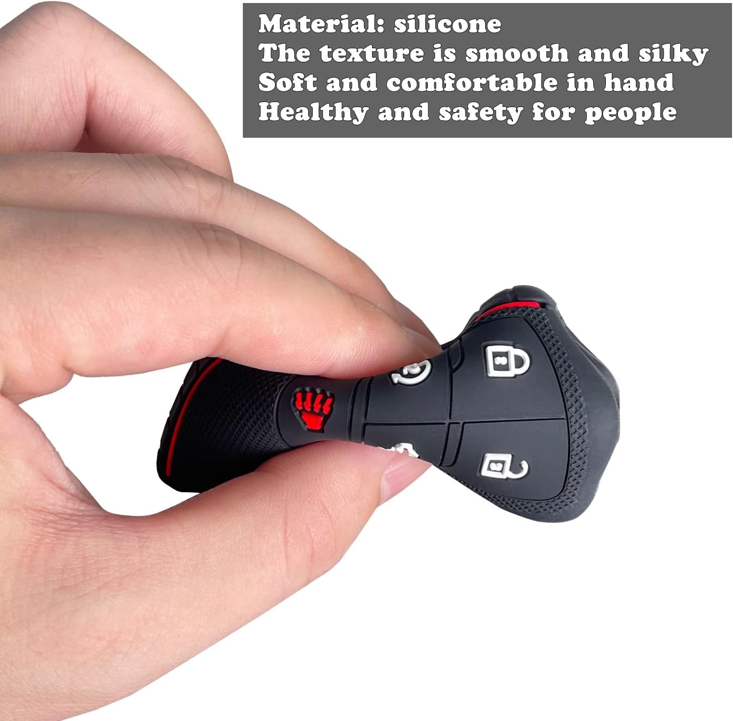 TANDRIVE Key Fob Cover for 2022-2025 2026 Chevy Silverado 1500 GMC Sierra 1500,