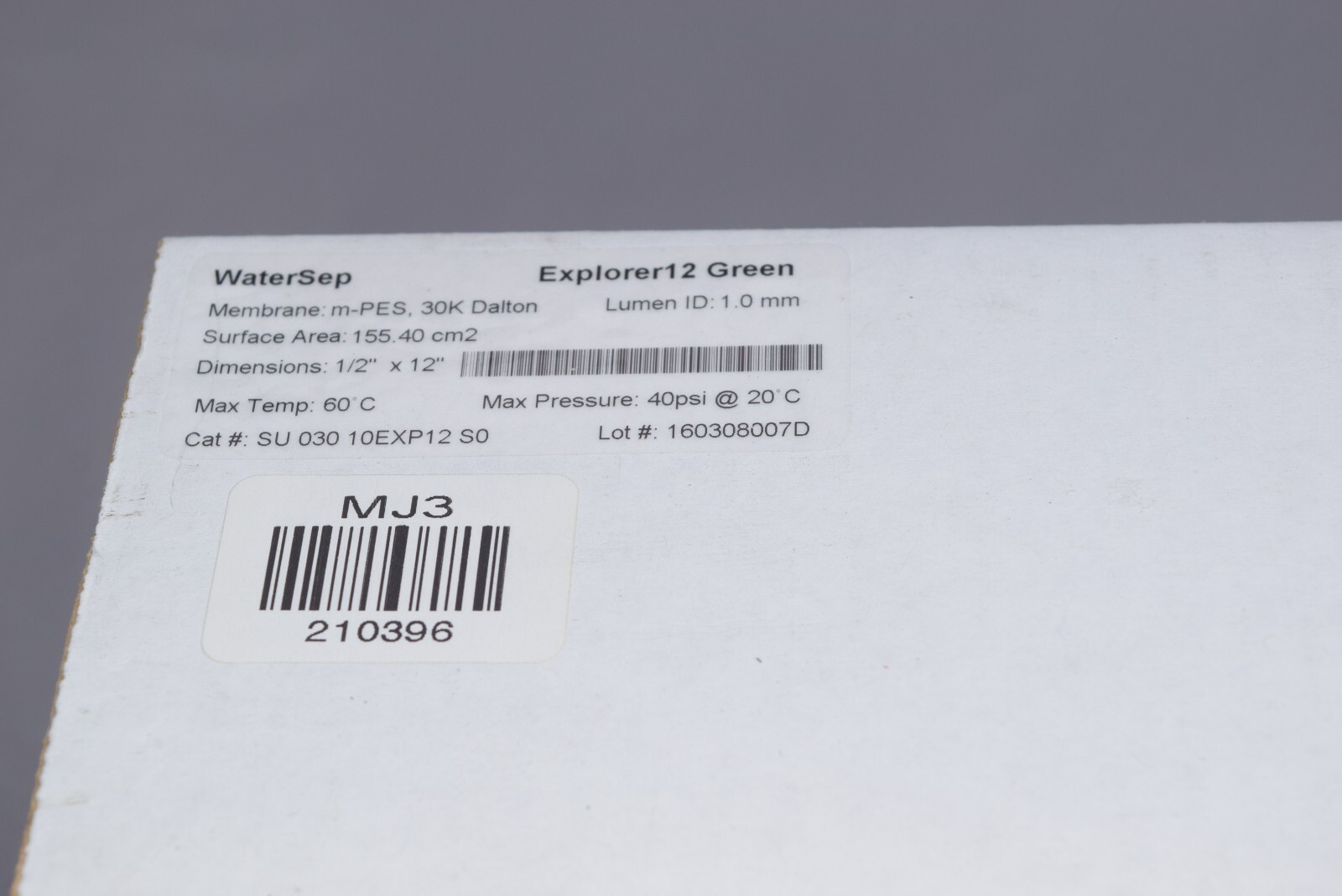 WaterSep BioSeparations – SU 010 10EXP12- Explorer12 Green, #210397-G1