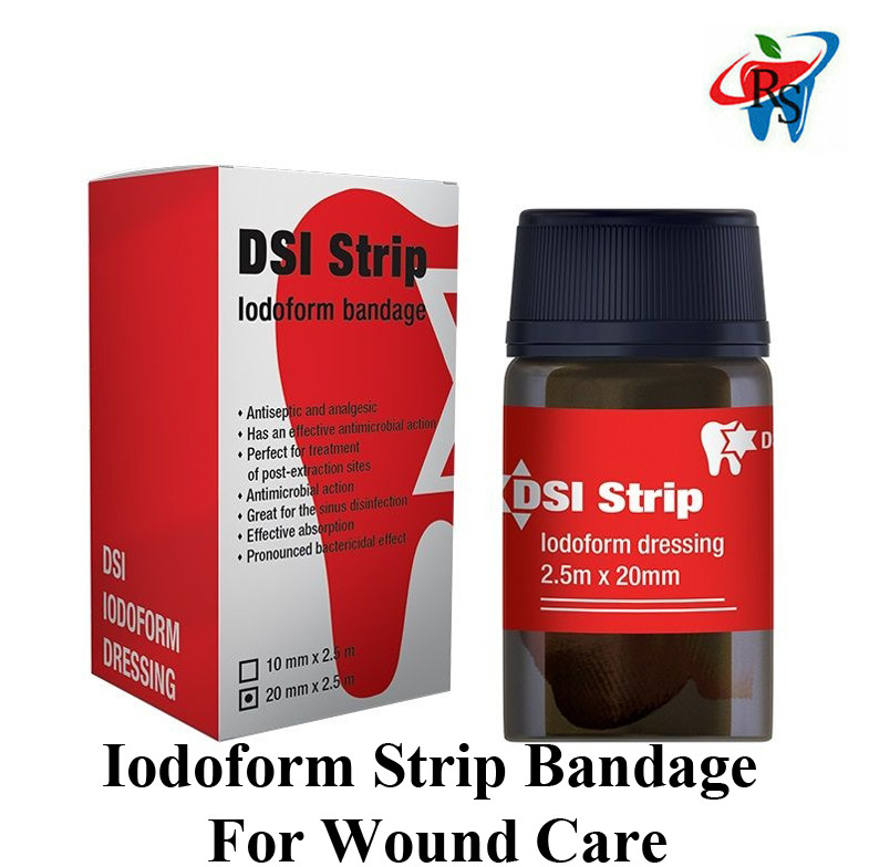 1pcs Dental Iodoform Strip Bandage For Wound Care Surg ical Impl ant