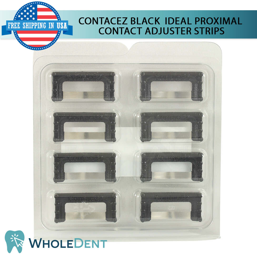 ContacEZ Black Ideal Proximal Contact Adjuster 8 Strips Dental Restorative