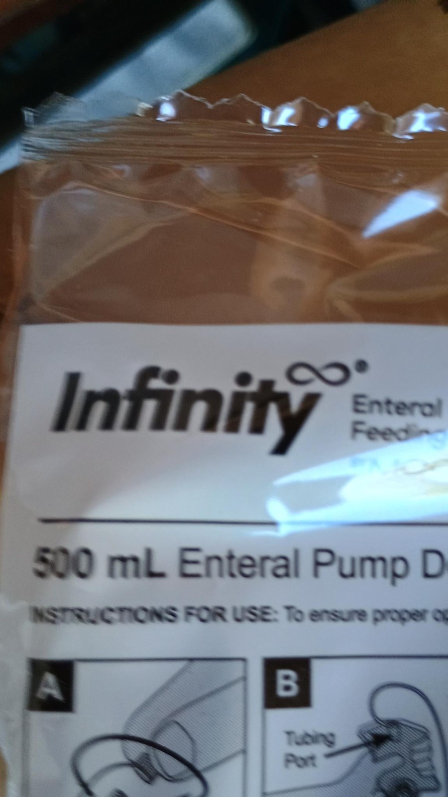 1 Moog Infinity 500 ml Enteral ENfit Connector Pump Delivery Set INFO500-E