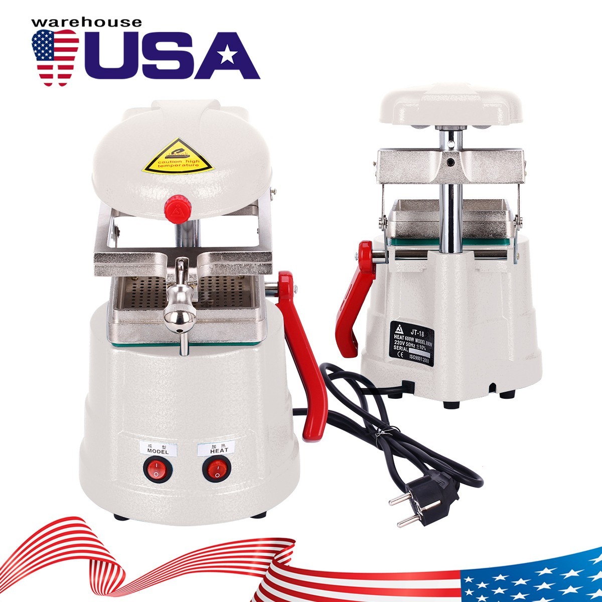 Dental Vacuum Molding Forming Machine Former Heat Thermoforming Lab Equipment