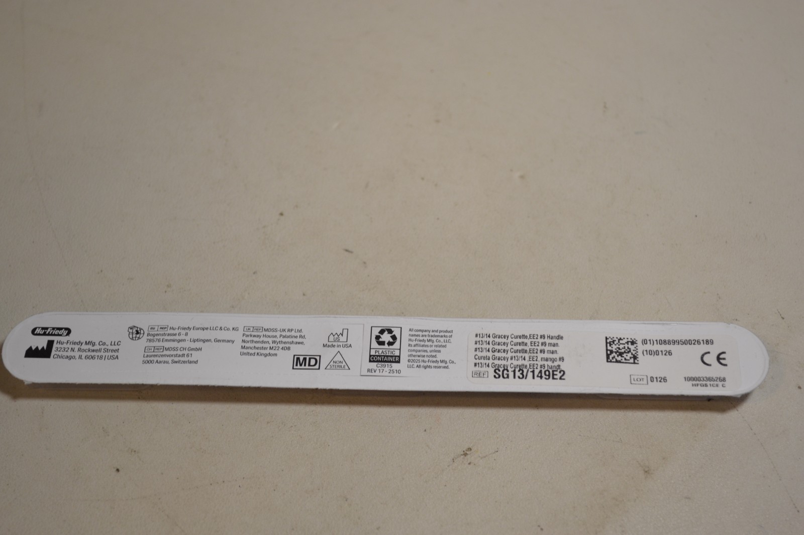 Hu-Friedy – 13/14 Gracey Curette EverEdge 2.0 #9 Handle #SG13/149E2