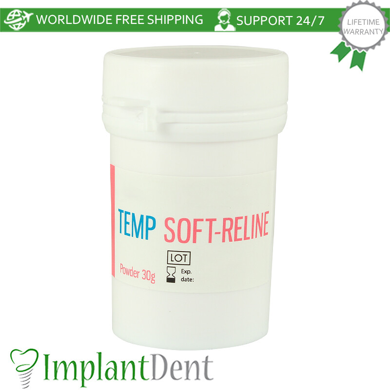 Dental Temp Soft Denture Reline Self Curing Material First Aid OTC Temporary
