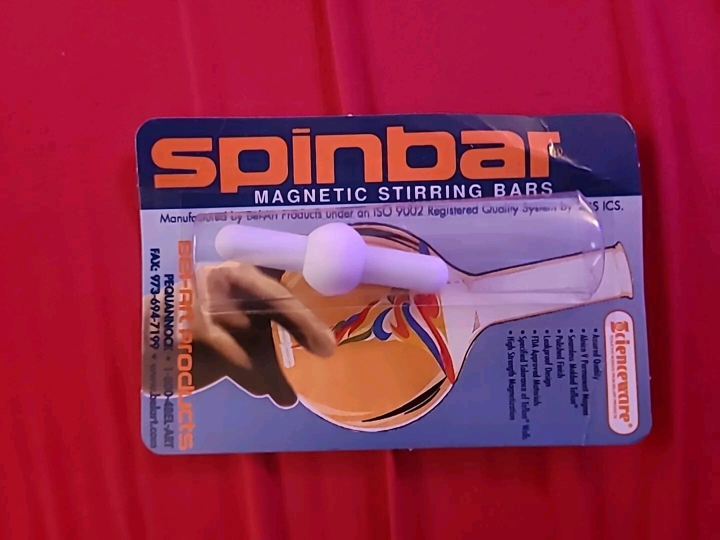 *NEW* 2 Scienceware Spinbar Saturn Magnetic Stir Bar, 50mm, PTFE, #F371160003