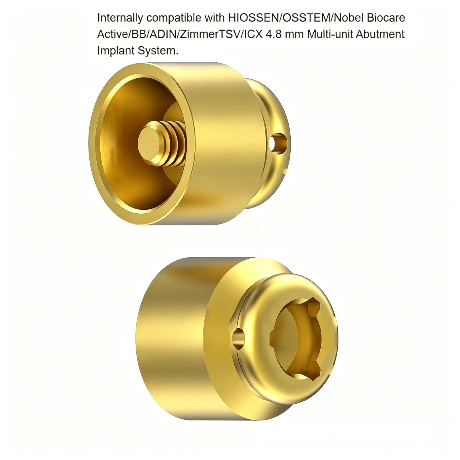 Hiossen Implant Multi unit 4.8mm angled/straight/locator abutment overdenture