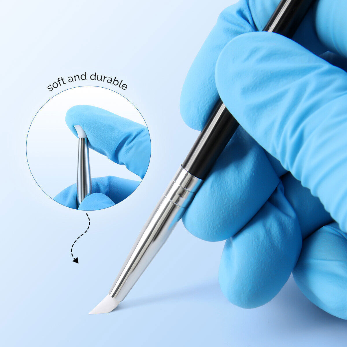 5pcs/PK Dental Composite Resin Porcelain Brush Pens Shaping Silicone Tooth Tool
