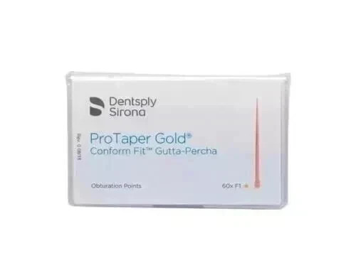 Dentsply PROTAPER GOLD Conform Fit Gutta-Percha Points 60pcs Pack – SIZE F1