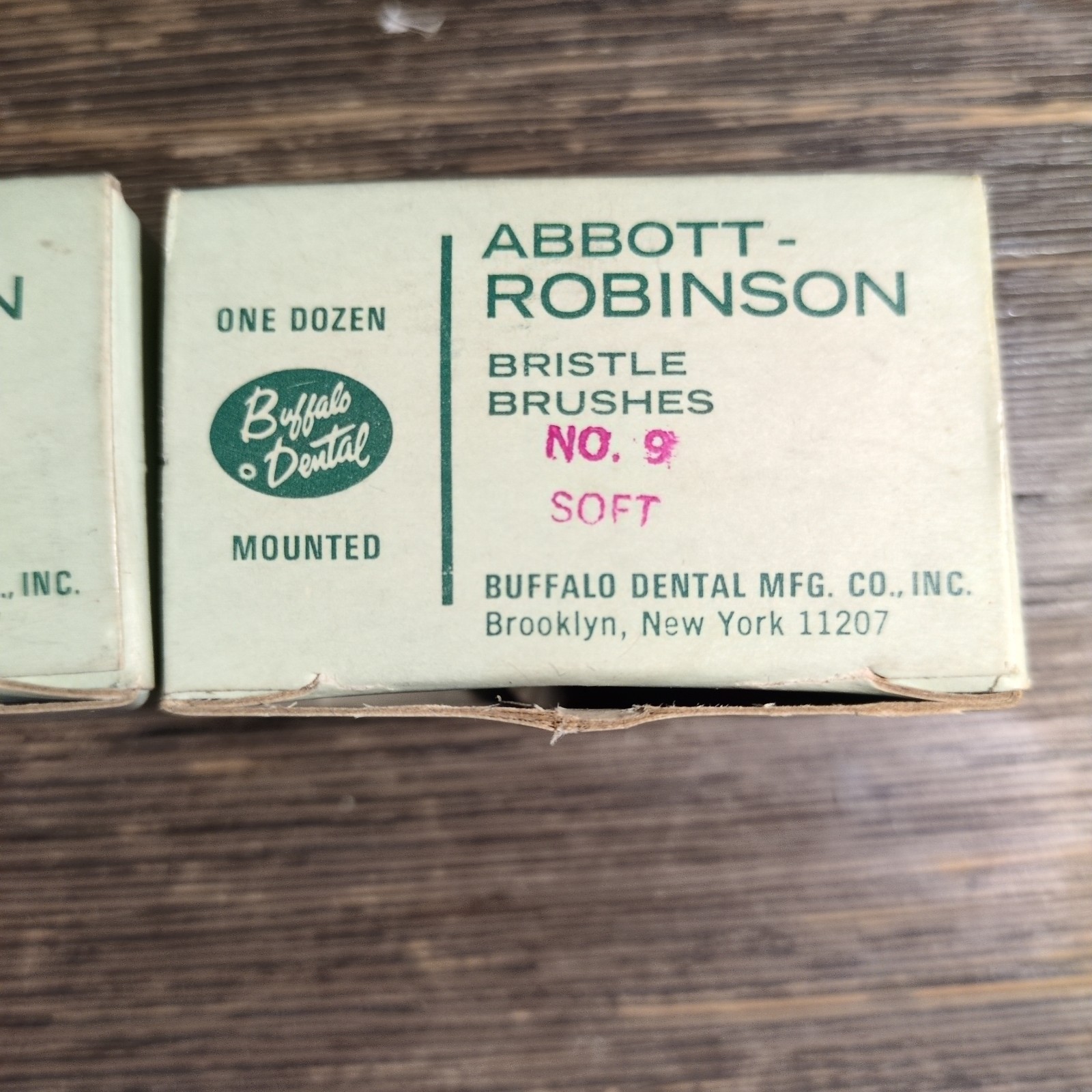 Dental Bristle Brushes Abbott-Robinson Buffalo Dental Soft No. 9 (24 brushes)