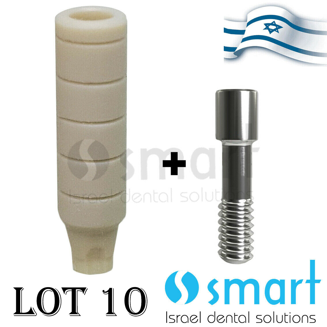 LOTx10 Temporary PEEK abutment MIS conical C1 NP compatible