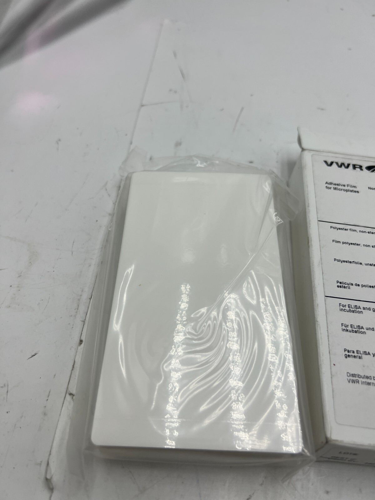 Pack of 100 VWR Adhesive Film 60941-120 for Microplates Polyester Non-Sterile
