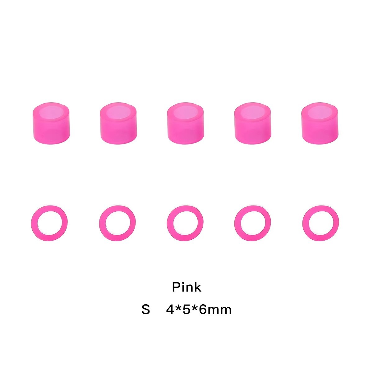 200Pcs Dental Hygienist Instrument Silicone Color Code Rings Autoclavable S+L