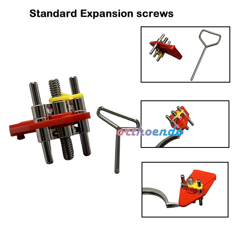 LEWA Orthodontic Expansion Screws Dental S.S Max Standard Expansion 9mm with Key
