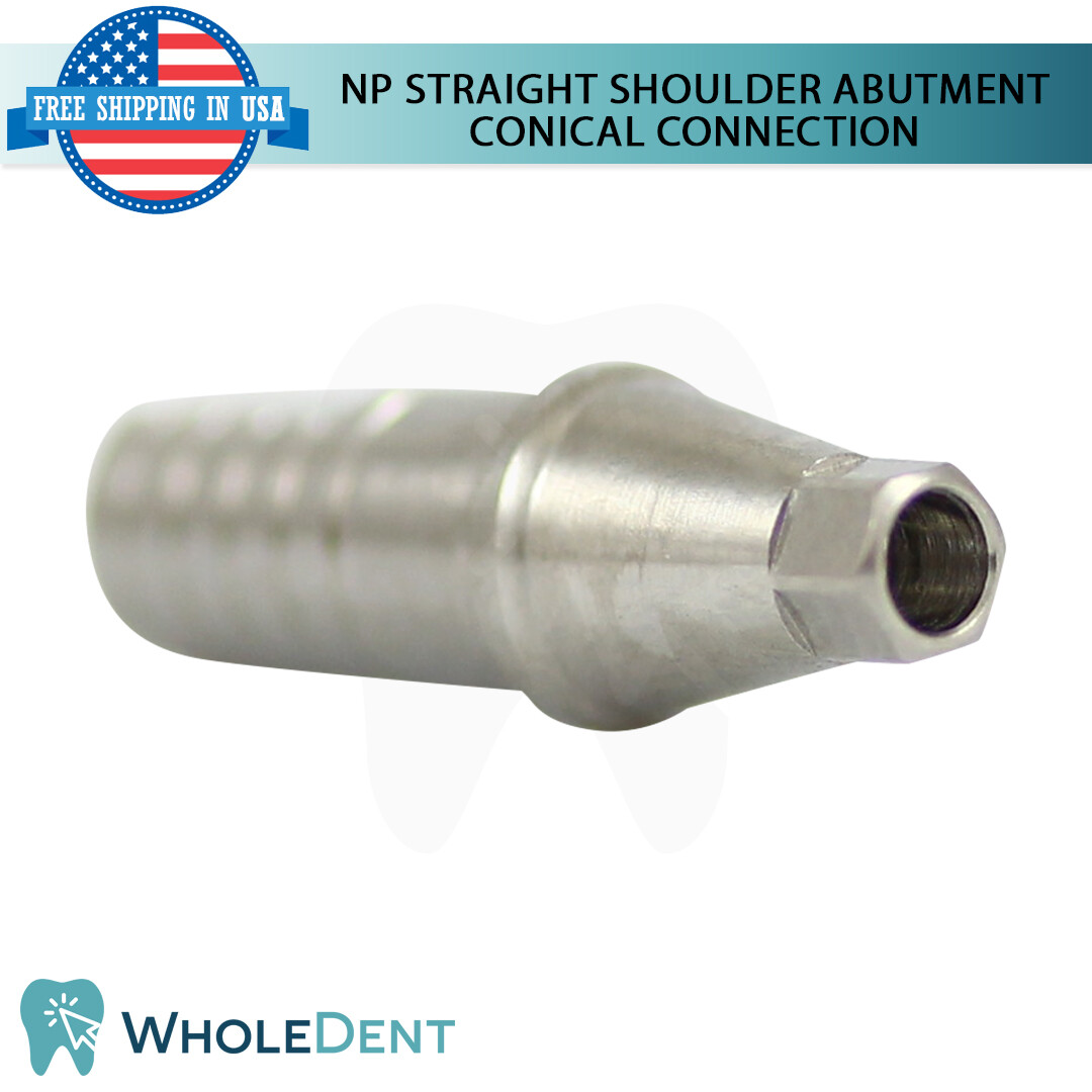 10x Narrow Platform Conical Connection Straight Shoulder Abutment Dental Ø4.0mm