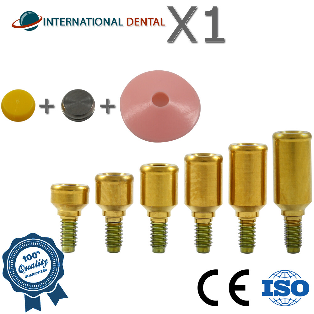 Lokator Attachment Titanium Extra Soft Set Dental Fixture Adapter Head Int Hex