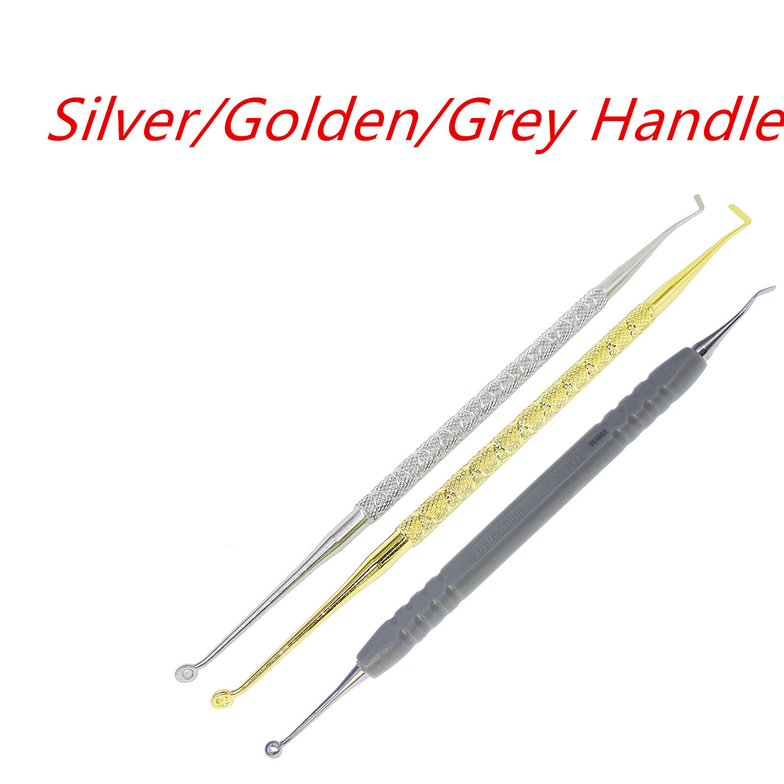 Dental Composite Veneer Resin Mold Pads Silver/Golden/Grey Handle Apt Instrument