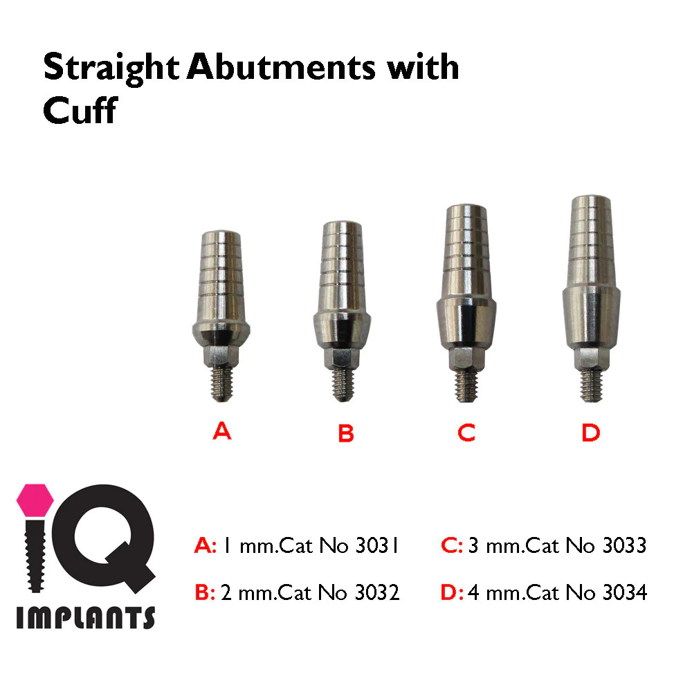 IQ USA Straight Shouldered Attachment for 3.5-3.75mm Int Hex Platform