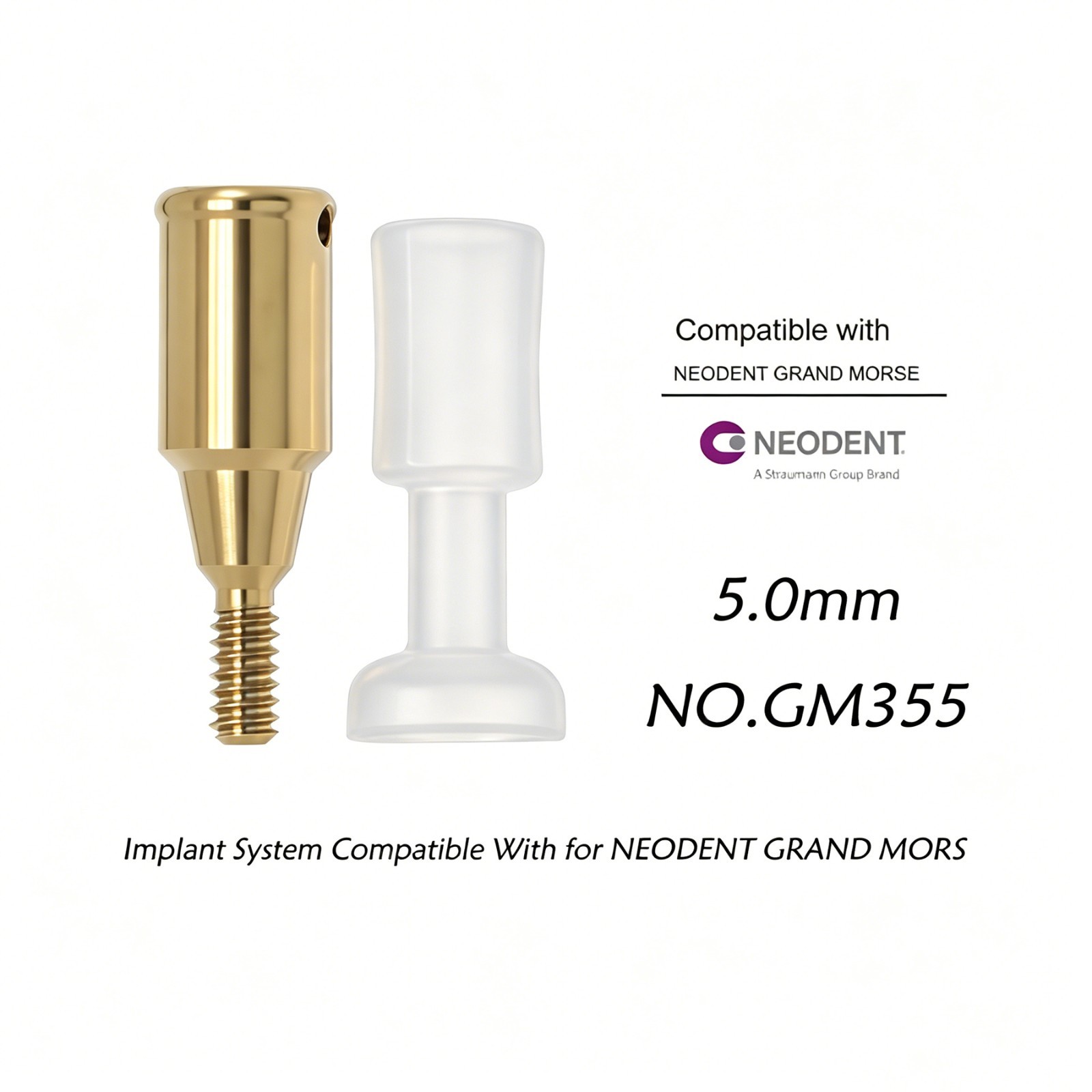 Neodent GM Overdenture Abutment Removable Anchor for NEODENT GRAND MORSE 1-6mm G
