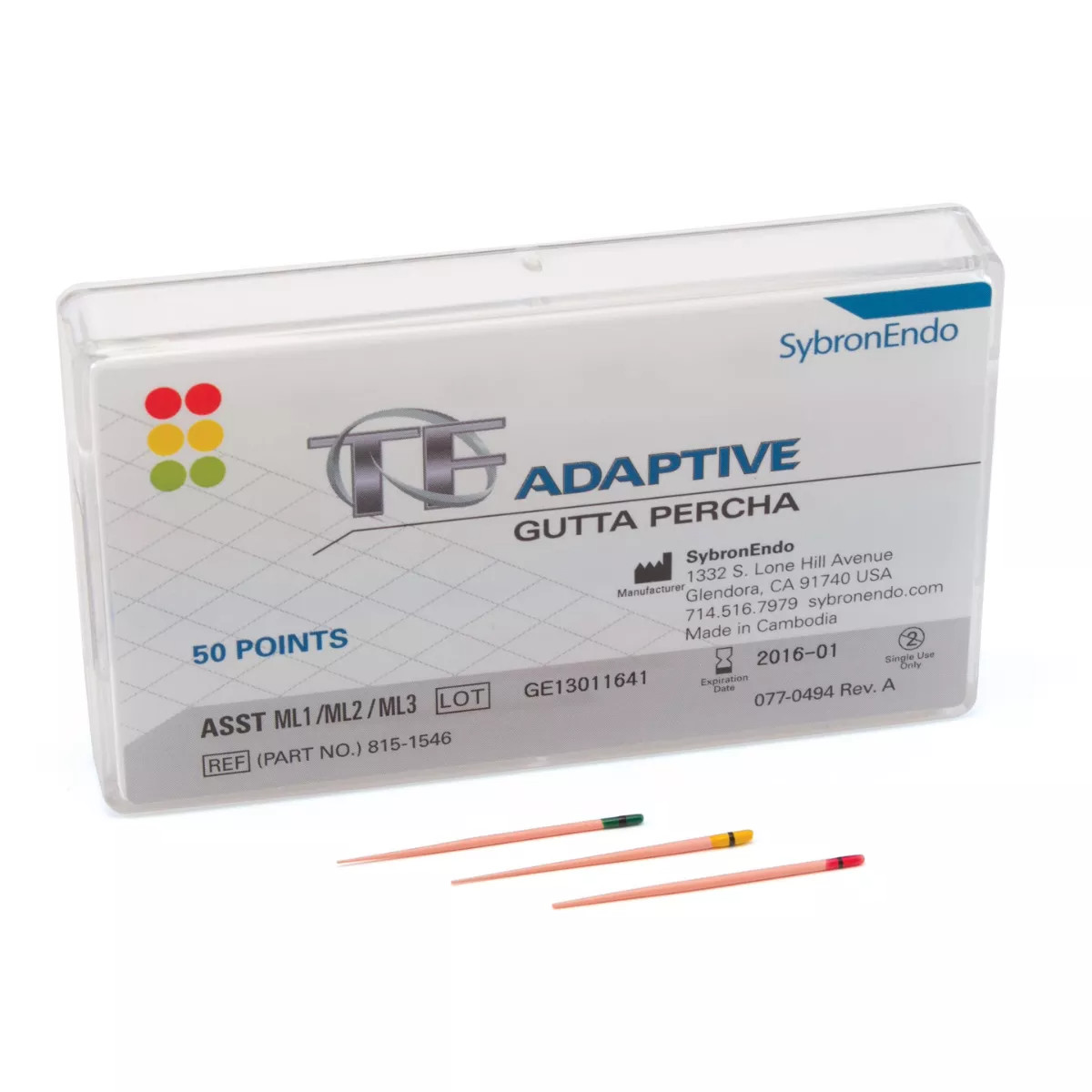 Kerr Endodontics TF Adaptive Gutta Percha Points All Sizes