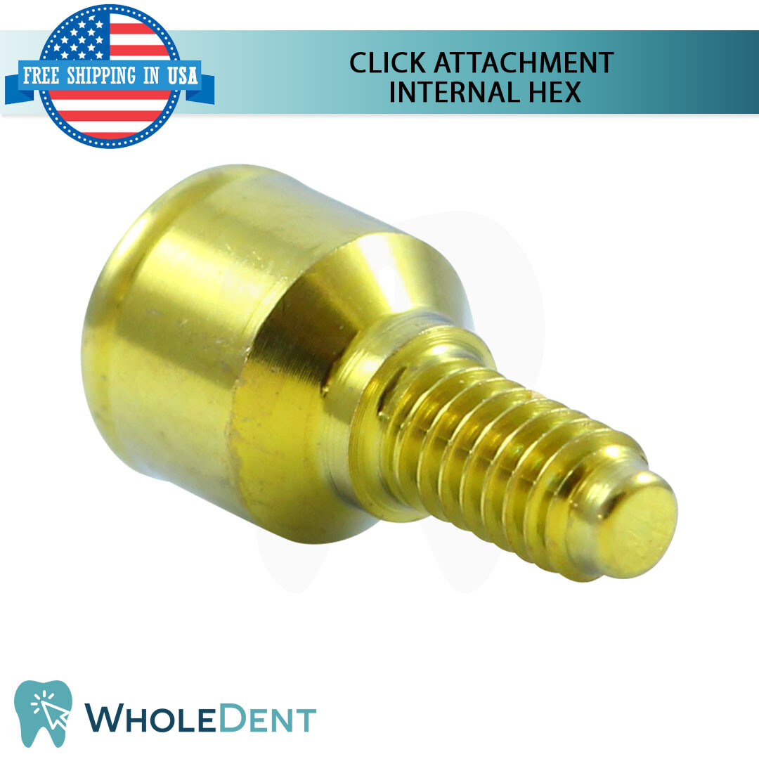 Click Attachment Abtment Soft Silicone Cap Dental Im plant Internal Hex