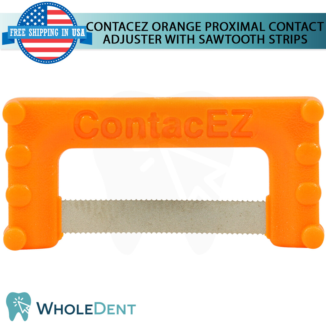 ContacEZ Orange Proximal Contact Adjuster With Sawtooth 8 Strips Restorative