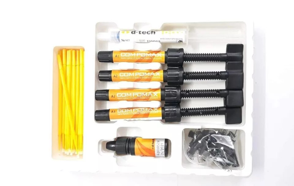 D-Tech Compomax Restorative Nano Hybrid LC Anterior – Posterior Composite Kit