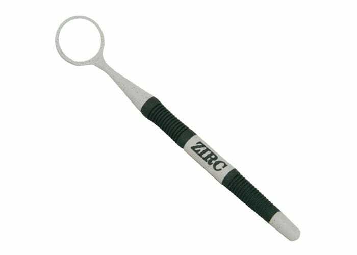 Zirc Crystal HD Black & Gray Handle Soft Grip Dental Mirrors #5 12/pk 50Z364