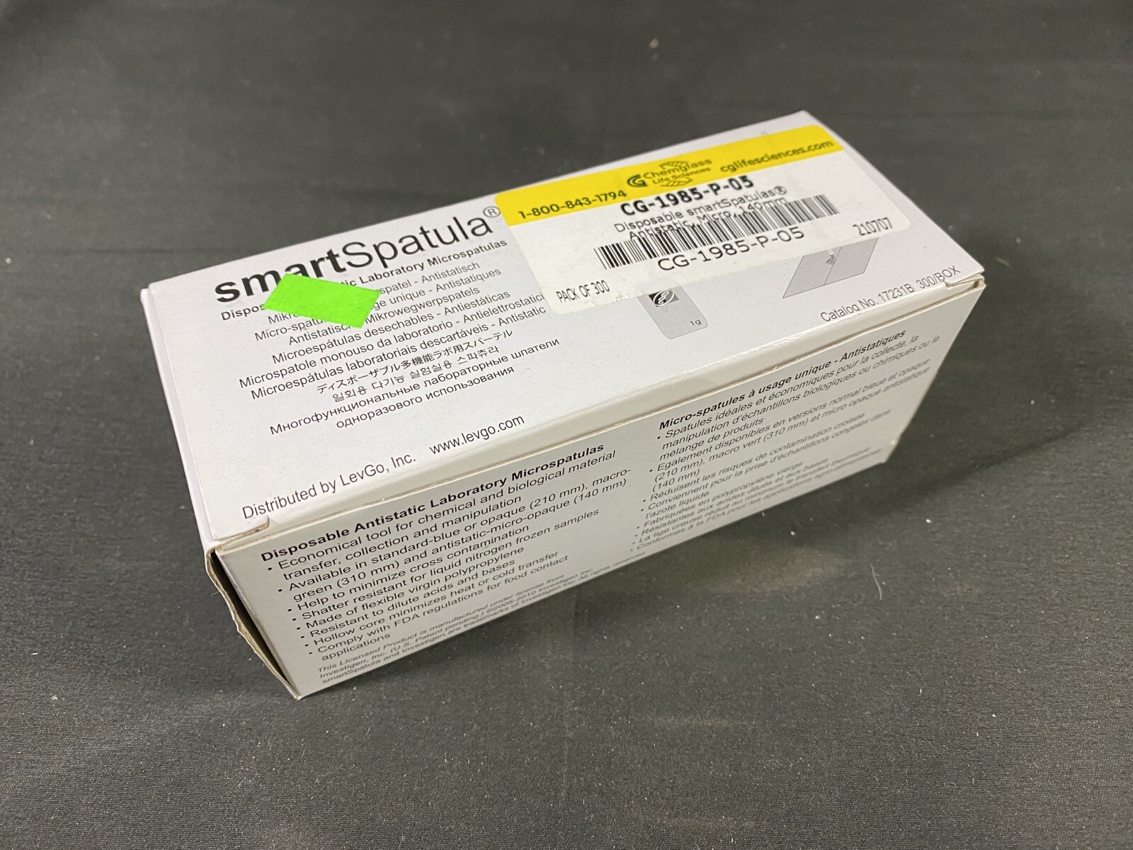 CHEMGLASS 140mm Antistatic Micro Disposable smartSpatulas CG-1985-P-05 (300/pk)