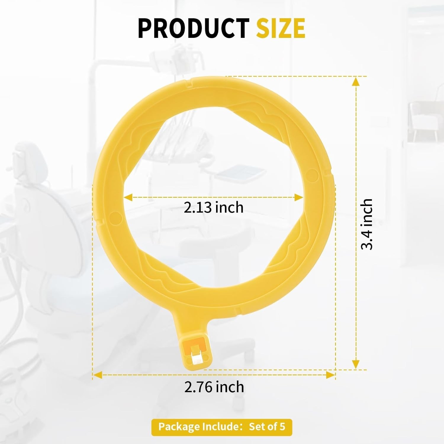 5Set Dental Sensor Holder Dental X-Ray Positioning Aiming Ring Bitewing Anterior