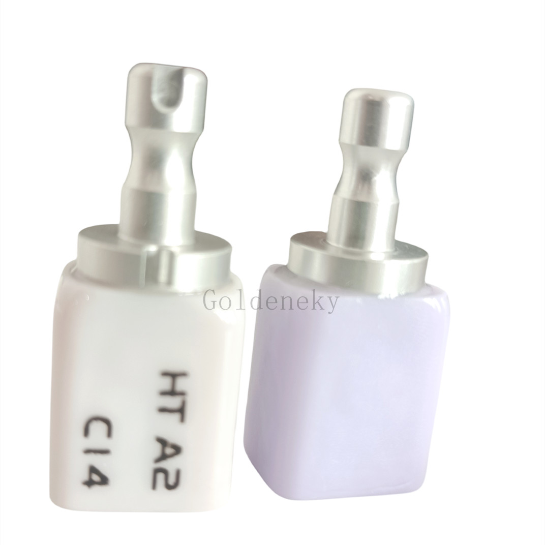 Low Transparency Dental Glass Ceramic Liithium Disslicate Blocks C14 CAD CAM