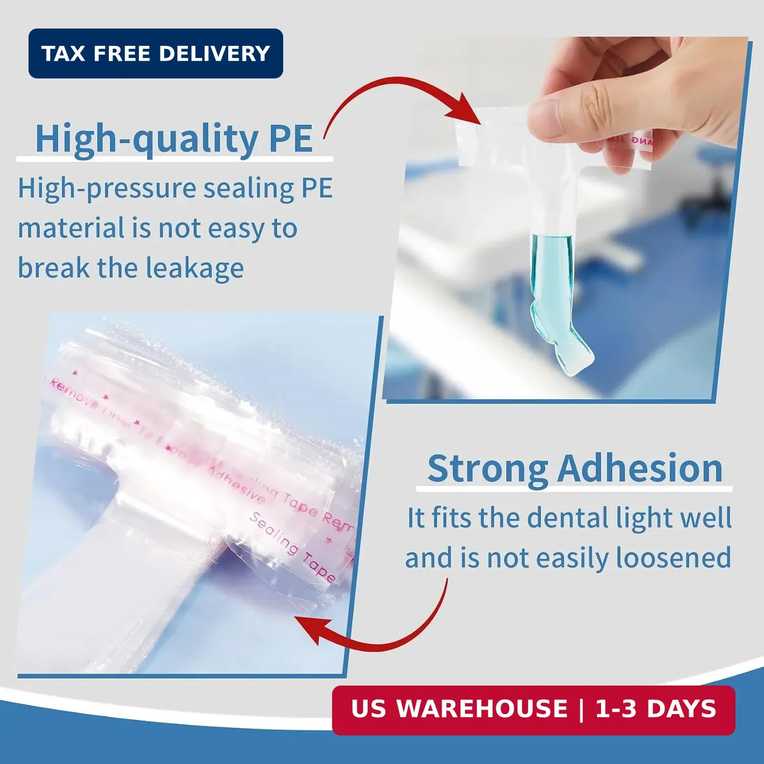 Dental Equipment Sleeves Dental Protective Cover Disposable 200PCS, Implant Prot