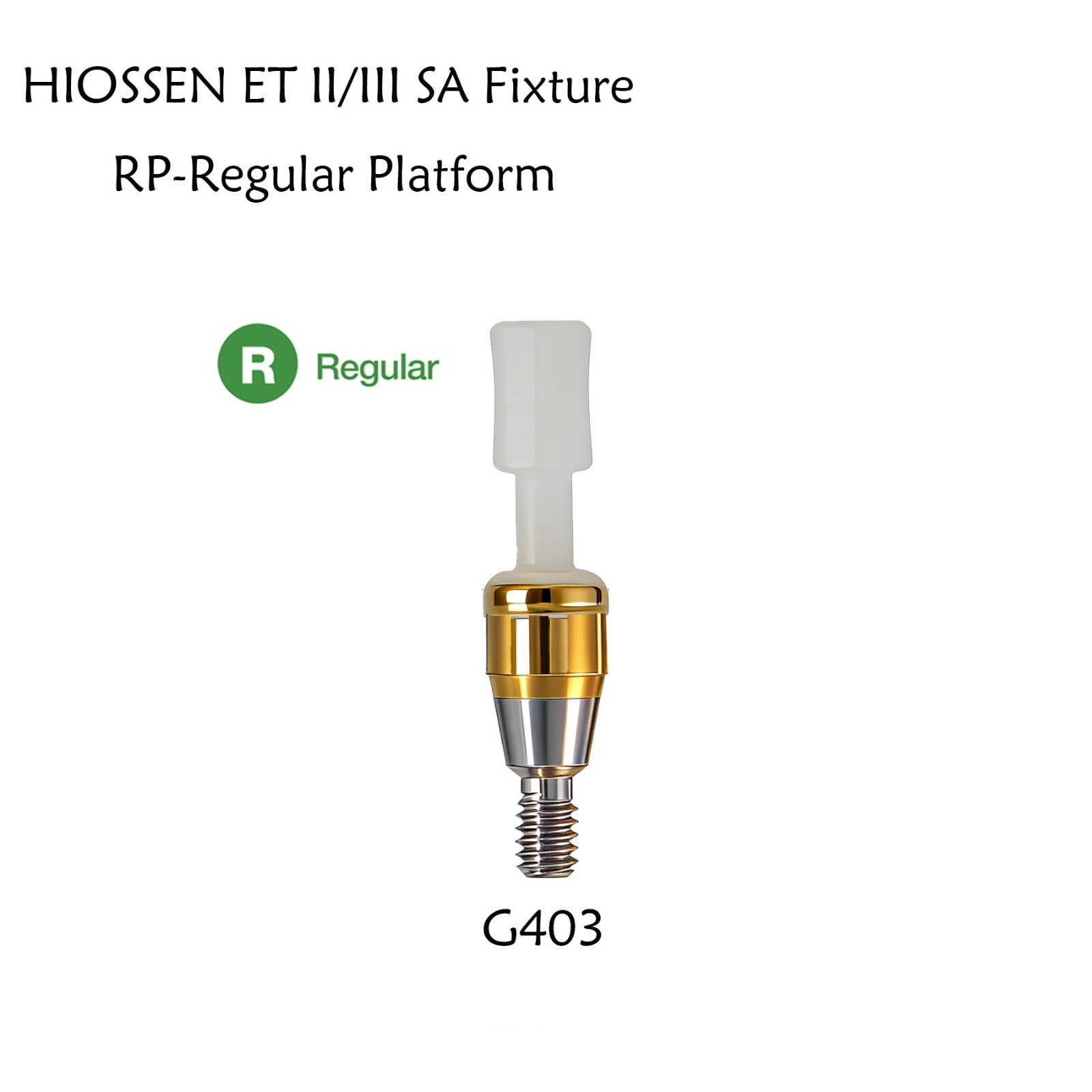 Hiossen Implant System Dental Locator Titanium Abutment Set Regular 1-7.0mm GH