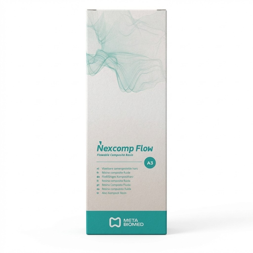 2 x META Dental NEXCOMP FLOW Nano Hybrid Flowable Composite Resin 2gm Syr