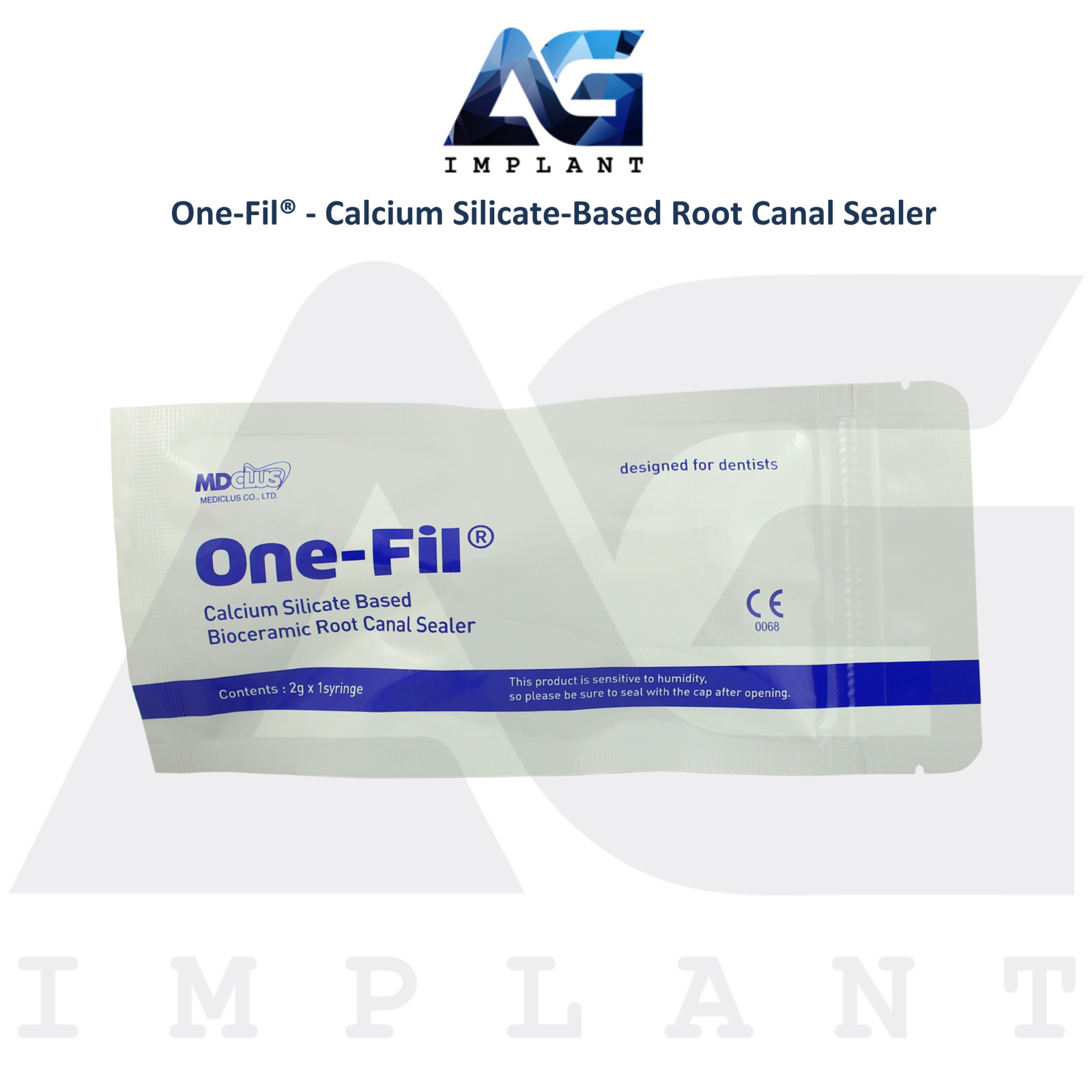 MEDICLUS One-Fil® Calcium Silicate Based Ro0t Canal Sealer 2g Syringe
