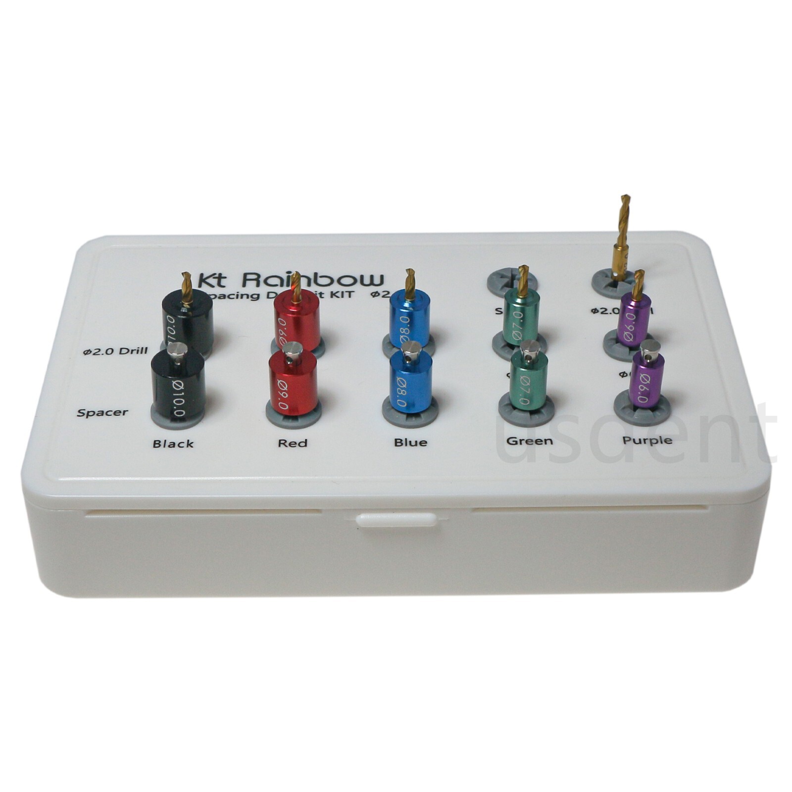Dental Implant Positioning Guide Kit 11pcs Space Drills & Pilot Pins 6mm to 10mm