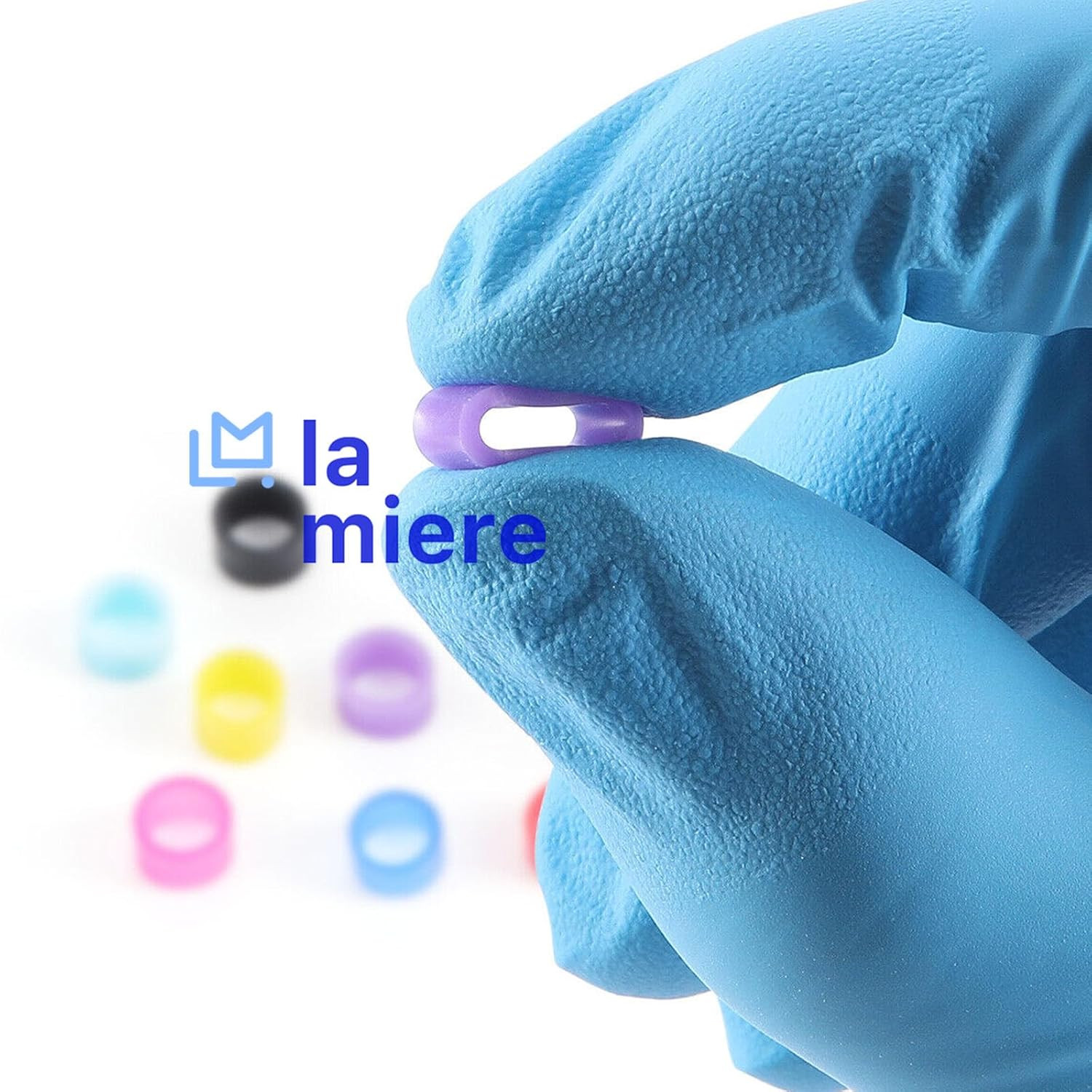 Silicone Dental Code Rings Set – 100 Mixed Color Orthodontic Instrument Markers