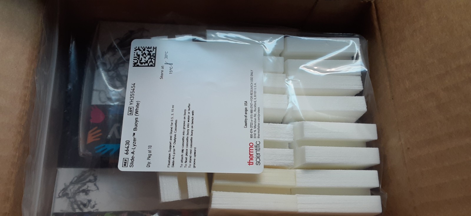 ThermoScientific Slide-A-Lyzer 3.5K Cassettes/ 0.1-0.5 ml/Buoys/18Gauge (10/Pk)